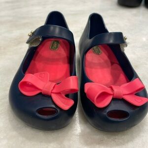Mini Melissa bow shoes girls size 10